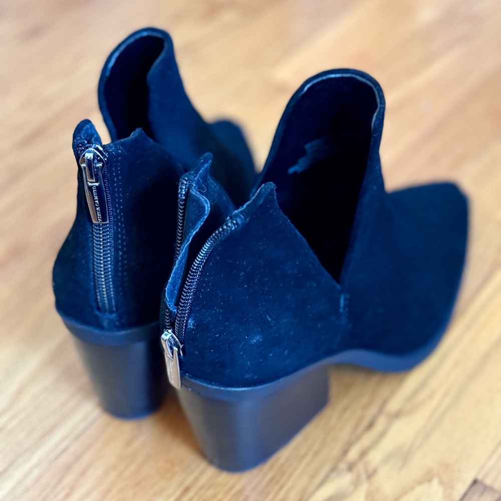 Suede Pointed Toe Booties - Picture 4 of 5